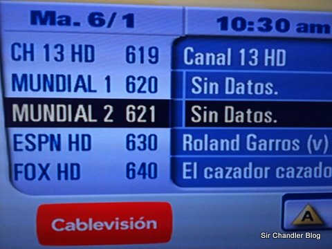 El 620 y 621 serán los canales del Mundial HD en Cablevisión