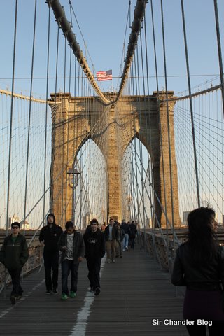 Postales en el puente de Brooklyn