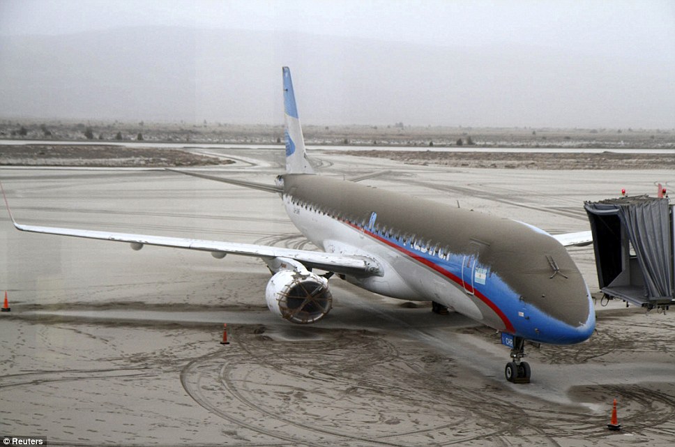 Un Embraer encenizado