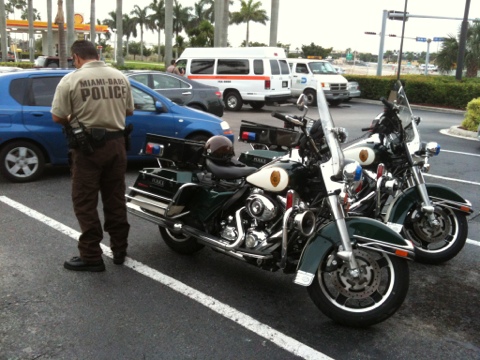 Policías en Harleys