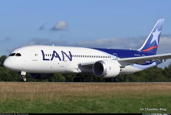 El 787 de Lan casi listo para llegar