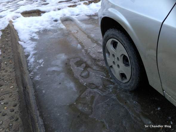 hielo-estacionamiento