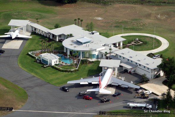 Actor John Travolta's airport home in Florida