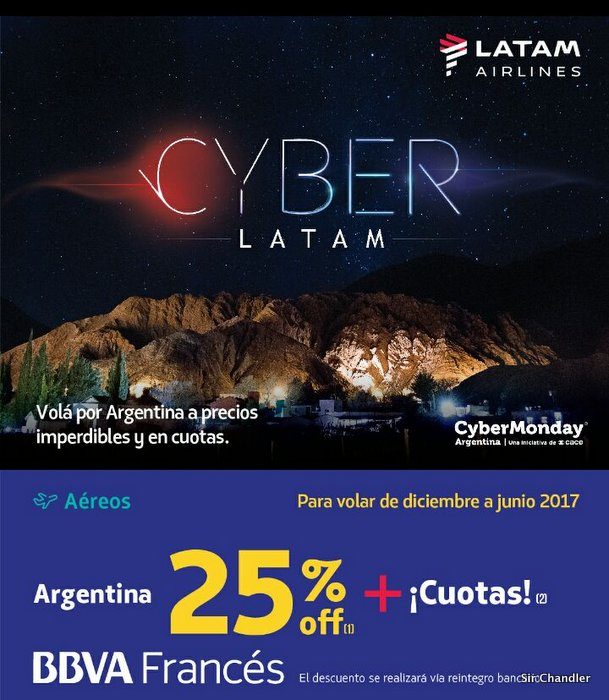 Cyber Monday las ofertas de LATAM y LATAM PASS Sir Chandler