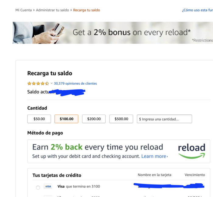Amazon pago store en dolares
