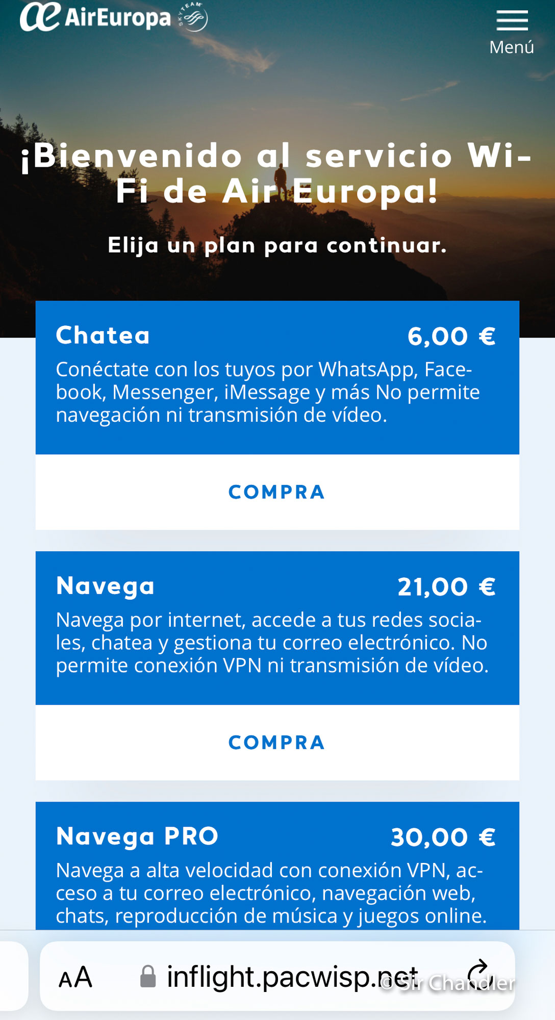 El uso gratuito de wifi en algunas aerolíneas con Boingo por la ...