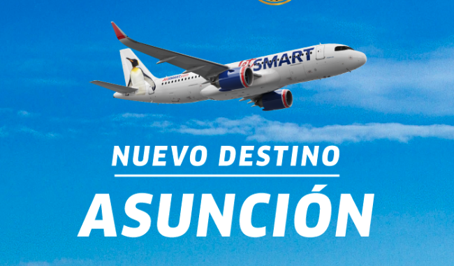 Jetsmart confirmó Asunción como nuevo destino en noviembre