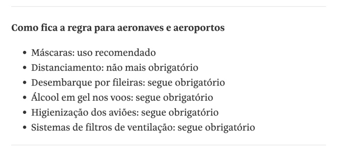 Brasil: deja de ser obligatorio el uso de barbijos - Brasil: restricciones de viaje y coronavirus - Forum South America