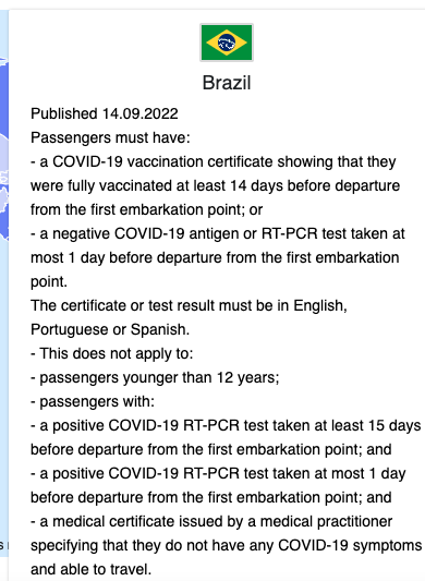 Brasil deja desde hoy ingresar Sin vacunas - Brasil: restricciones de viaje y coronavirus - Forum South America