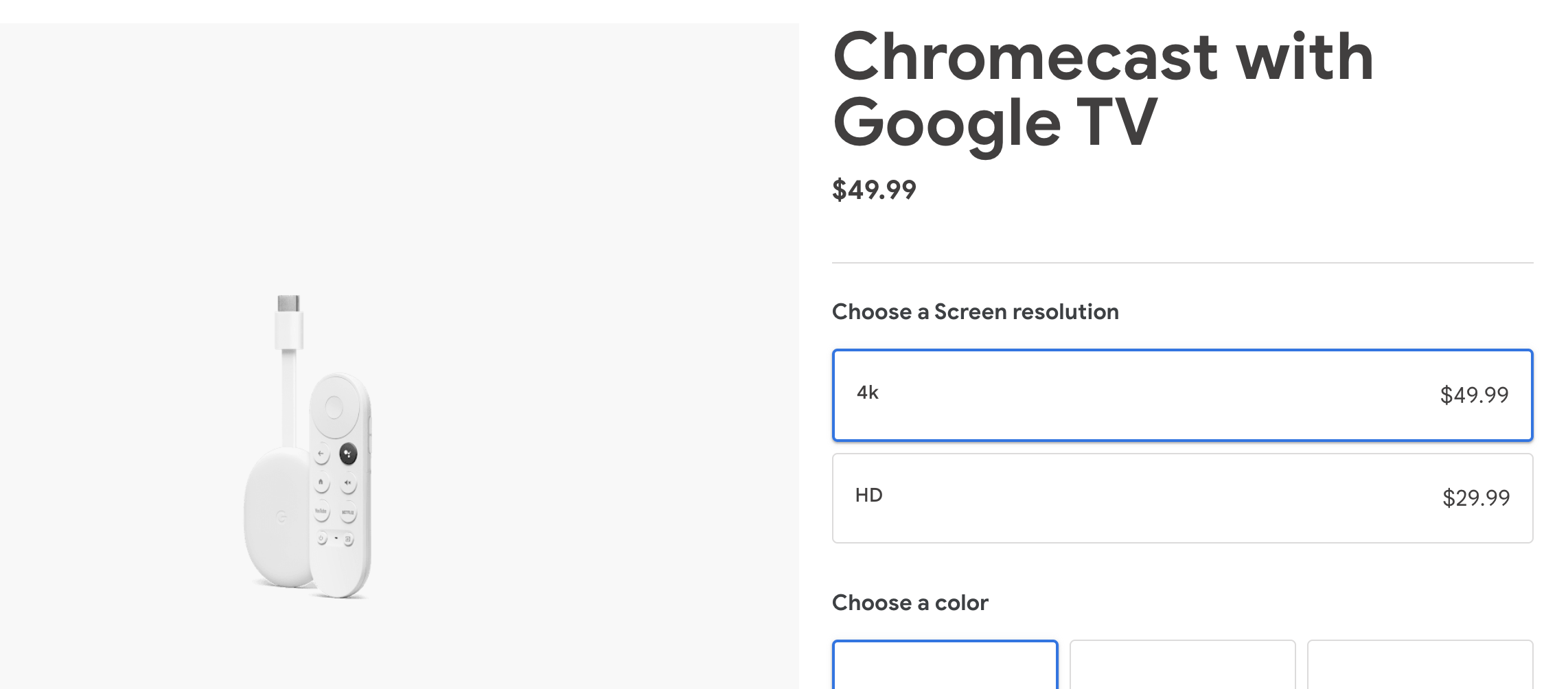 Chromecast con Google TV (HD) Snow - Transmite entretenimiento a tu  televisor con el mando por voz - Ve películas y series en HD - Chromecast  en