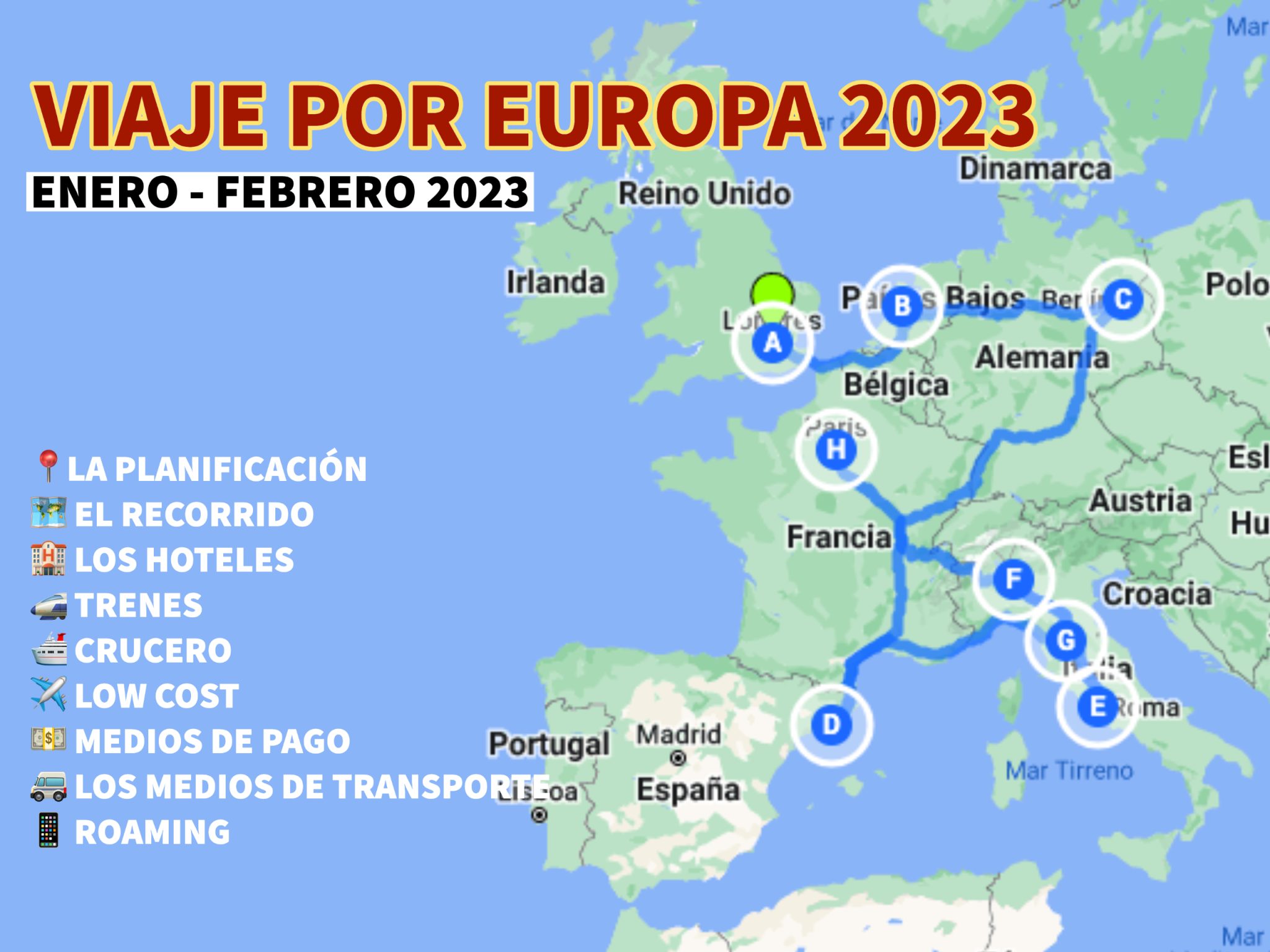 El arranque del viaje familiar a Europa Sir Chandler