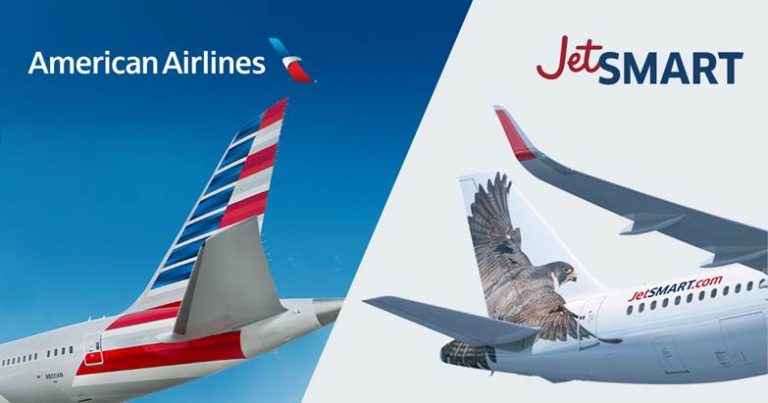 Jetsmart arranca los códigos compartidos con American Airlines en Chile