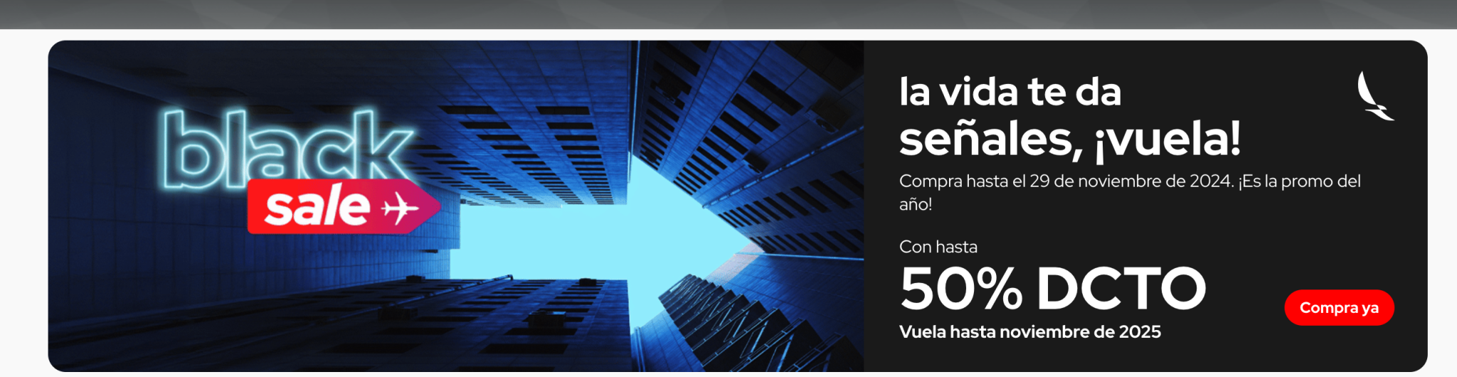 Avianca pone ofertas por el Black Friday y facilita el pago en dólares