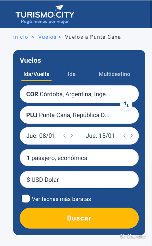 DE CORDOBA A PUNTA CANA