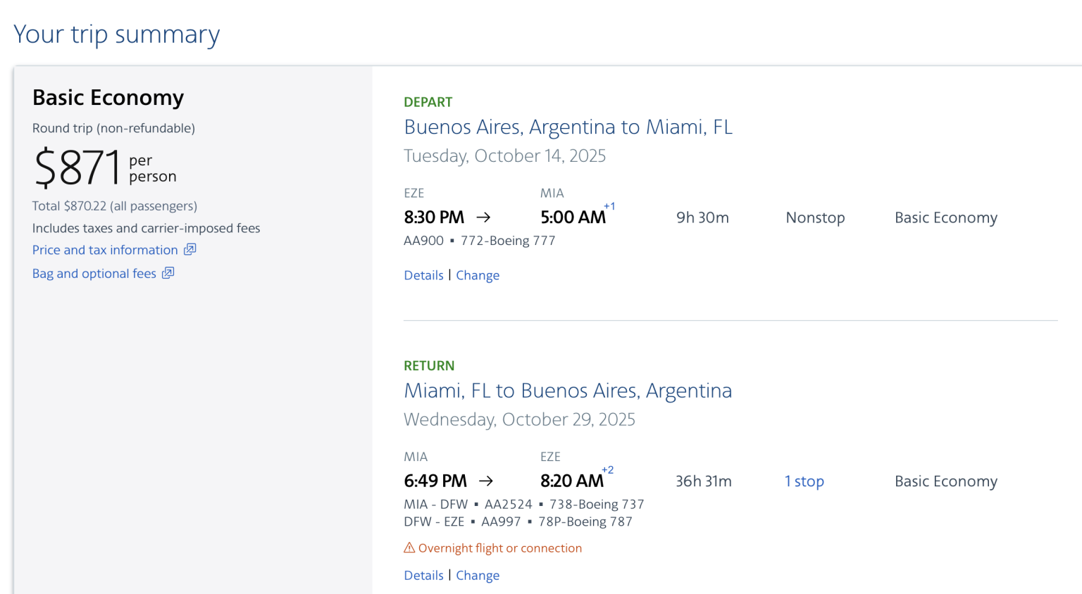 American Airlines lanza ofertas por sus 35 años en la Argentina - Sir